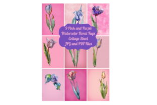 9 Vintage Floral Ephemera Tags for Authentic Small Business Branding