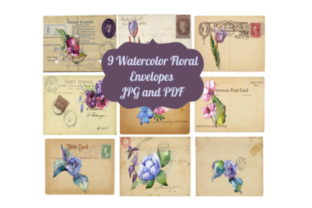 9 Vintage Tags Ephemera Envelopes: A Versatile Illustration for Handmade Creations
