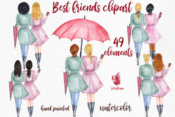 Best Friends Soul Sisters Clipart: A Heartfelt Graphic Design Asset for Local Brands