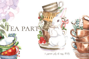 Cute Tea Party Bunny: A Versatile Illustration for Modern Branding