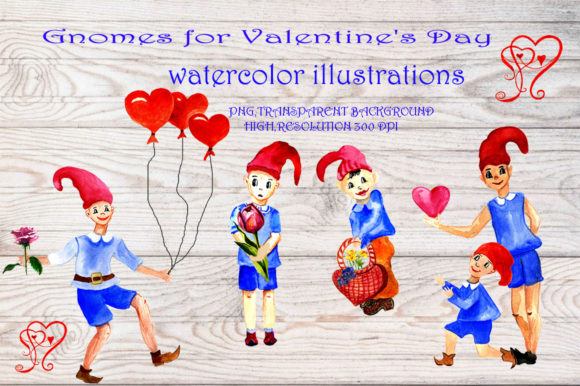 Gnomes for Valentine’s Day: A Versatile Illustration for Creative Projects