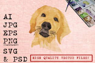 Golden Terrier Dog Illustrations