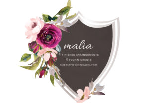 Marsala Blush Flowers Clipart Review