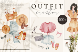 Outfit Creator Fashion Clothes: A Versatile Illustration for Local Business Branding