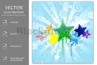 Painted Stars Illustrations