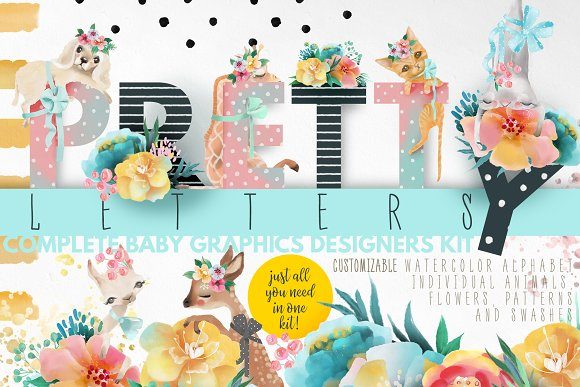 Pretty Letters: A Versatile Graphic Design Asset for Creative Sellers