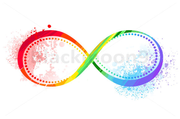 Rainbow Symbol of Infinity: A Versatile Illustration for Creative Projects
