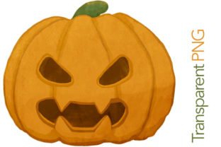 Scary Pumpkin - Halloween Clipart and Illustrations