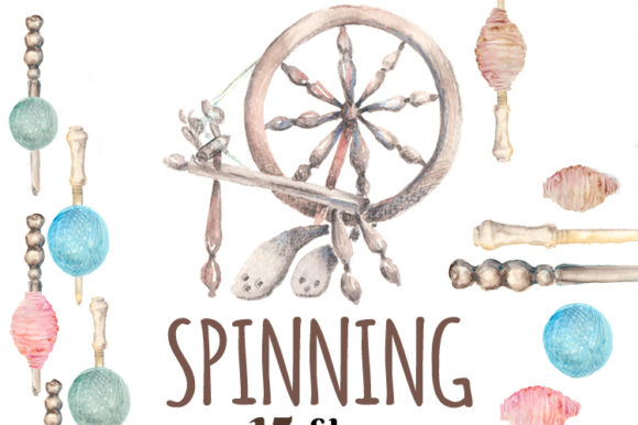 Spinning Yarn Illustrations