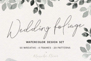 Wedding Foliage Design Set and Illustrations